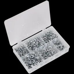 Sealey 390 Piece Serrated Flange Nut Assortment Metric