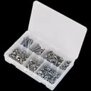 Sealey High Tensile Set Screw, Nut and Washer Assortment - M6, Pack of 408