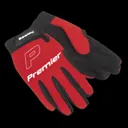 Sealey Premier Mechanics Padded Gloves - Red, L
