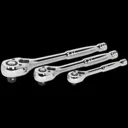 Sealey AK6672 3 Piece Ratchet Wrench Set