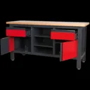 Sealey Workstation with 2 Drawers, 2 Cupboards - 1.69m