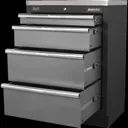 Sealey Superline Pro Modular Cabinet 4 Drawer MSS System - Black / Grey