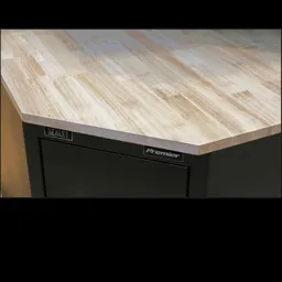 Sealey Oak Corner Worktop for Modular Corner Floor Cabinet - 0.93m