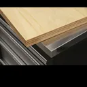 Sealey Stainless Steel Corner Worktop for Modular Corner Floor Cabinet - 0.93m
