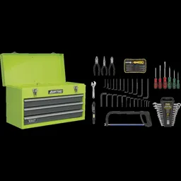 Sealey American Pro 3 Drawer Tool Chest + 93 Piece Tool Kit - Green
