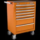 Sealey Superline Pro 14 Drawer Roller Cabinet, Mid Box and Top Tool Chest - Orange