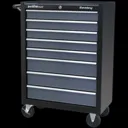 Sealey American Pro 8 Drawer Roller Cabinet - Black / Grey