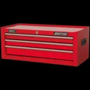Sealey American Pro 3 Drawer Mid Tool Chest - Red