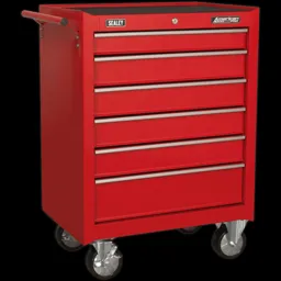 Sealey American Pro 6 Drawer Roller Cabinet - Red