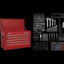 Sealey American Pro Tool Chest + 230 Piece Tool Kit - Red
