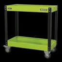 Sealey 2 Shelf Trolley - Green & Black