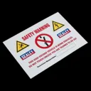 Sealey Hybrid Electric Vehicle Warning Sign