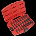 Sealey 25 Piece Impact Torx, Hex and Spline Socket Bit Set - 1/2"