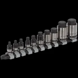 Sealey Premier 10 Piece Combination Drive Hex Socket Bit Set Metric - Combination