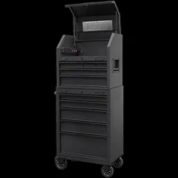 Sealey Superline Black Edition 9 Drawer Roller Cabinet and Tool Chest - Black