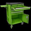 Sealey AP980MTHV Hi Vis 4 Drawer and 2 Door Roller Cabinet - Green