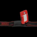 Sealey Rechargeable Auto Sensor COB LED Head Torch - Red