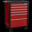Sealey AP3406 6 Drawer Roller Cabinet - Red