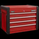 Sealey AP3401 4 Drawer Tool Chest - Red
