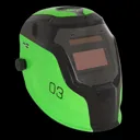 Sealey Auto Darkening Welding Helmet - Green