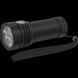 Sealey Super Boost Rechargeable Osram P9 LED Torch - Black
