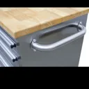 Sealey Stainless Steel 4 Drawer Tool Roller Cabinet - Stainless Steel