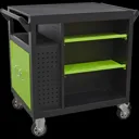 Sealey 7 Drawer Roller Cabinet Workstation - Black / Green