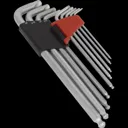 Sealey 9 Piece Lock On Ball End Hex Key Set Imperial