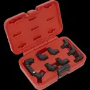 Sealey 9 Piece 3/8" Drive Injector Pipe Socket Set - 3/8"