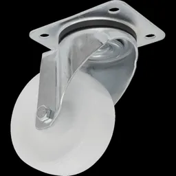 Sealey Swivel Plate Castor White Polyamide - 100mm
