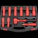 Sealey 10 Piece 1/2" Drive VDE Insulated Socket Set - 1/2"
