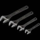 Sealey 4 Piece Adjustable Wrench Set