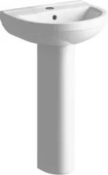 BTL Laurus2 1TH Basin & Full Pedestal H810 x W500 x D390mm White