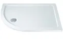 Reflexion Slimline LH Offset Quadrant Tray & Waste H40 x W1000 x D800mm White