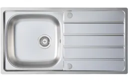 Prima 1 Bowl Inset Sink & Drainer 965x500mm - Stainless Steel (CPR024)