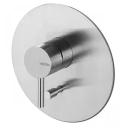 Vema Tiber Built-In Two Outlet Shower Mixer & Diverter  Stainless Steel