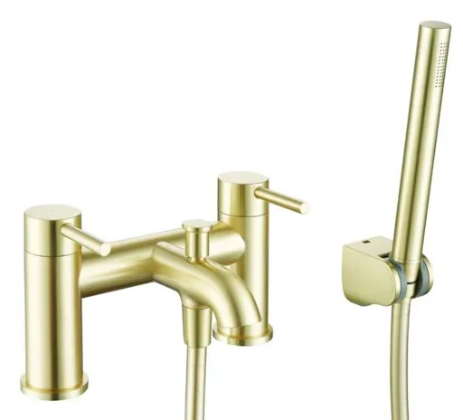 BTL Pesca Bath Shower Mixer - Brushed Brass