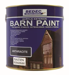 Bedec Exterior Barn Paint 2.5ltr - Satin Anthracite