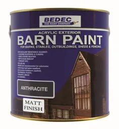 Bedec Exterior Barn Paint 2.5ltr - Matt Anthracite