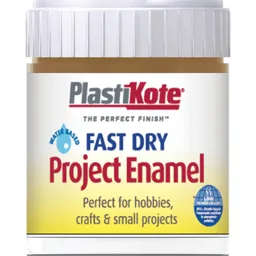 Plastikote Fast Dry Enamel Paint - Nut Brown, 59ml