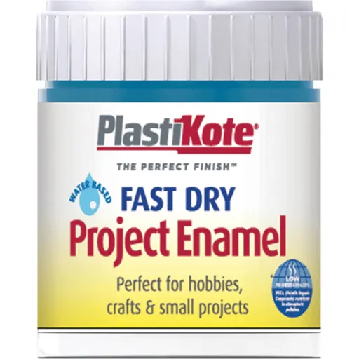 Plastikote Fast Dry Enamel Paint - Harbour Blue, 59ml