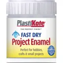 Plastikote Fast Dry Enamel Paint - Chrome, 59ml