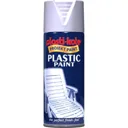 Plastikote Gloss Plastic Aerosol Spray Paint - White, 400ml