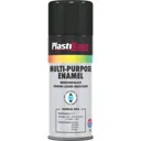 Plastikote Enamel Aerosol Spray Paint - Gloss Black, 400ml