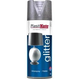 Plastikote Glitter Effect Aerosol Spray Paint - 400ml, Silver
