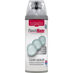 Plastikote Clear Acrylic Aerosol Spray Paint - Clear, 400ml