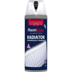 Plastikote Radiator Aerosol Spray Paint - White, 400ml
