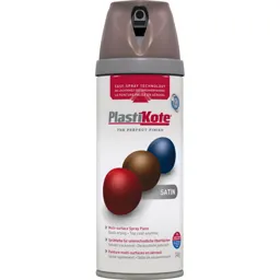 Plastikote Premium Satin Aerosol Spray Paint - Cappucino, 400ml