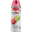 Plastikote Twist and Spray Fluorescent Aerosol Spray Paint - Pink, 400ml