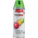 Plastikote Twist and Spray Fluorescent Aerosol Spray Paint - Green, 400ml